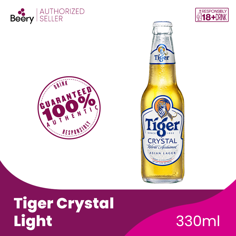 Tiger Crystal Light Beer 330ml Bottle