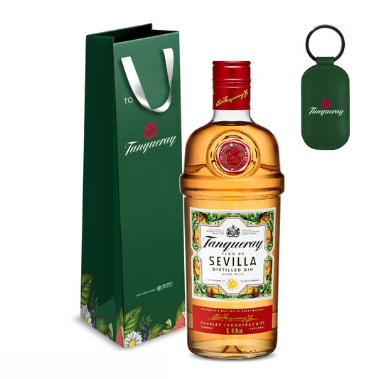 Tanqueray Sevilla 1L + Green Tanqueray Gift Bag with Keychain