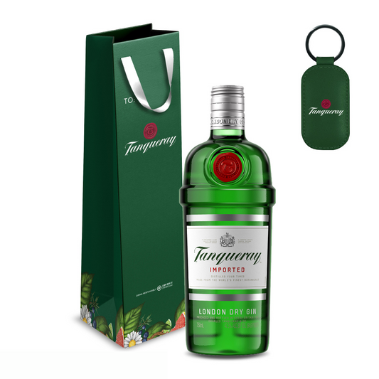 Tanqueray 750ml + Green Tanqueray Gift Bag with Keychain