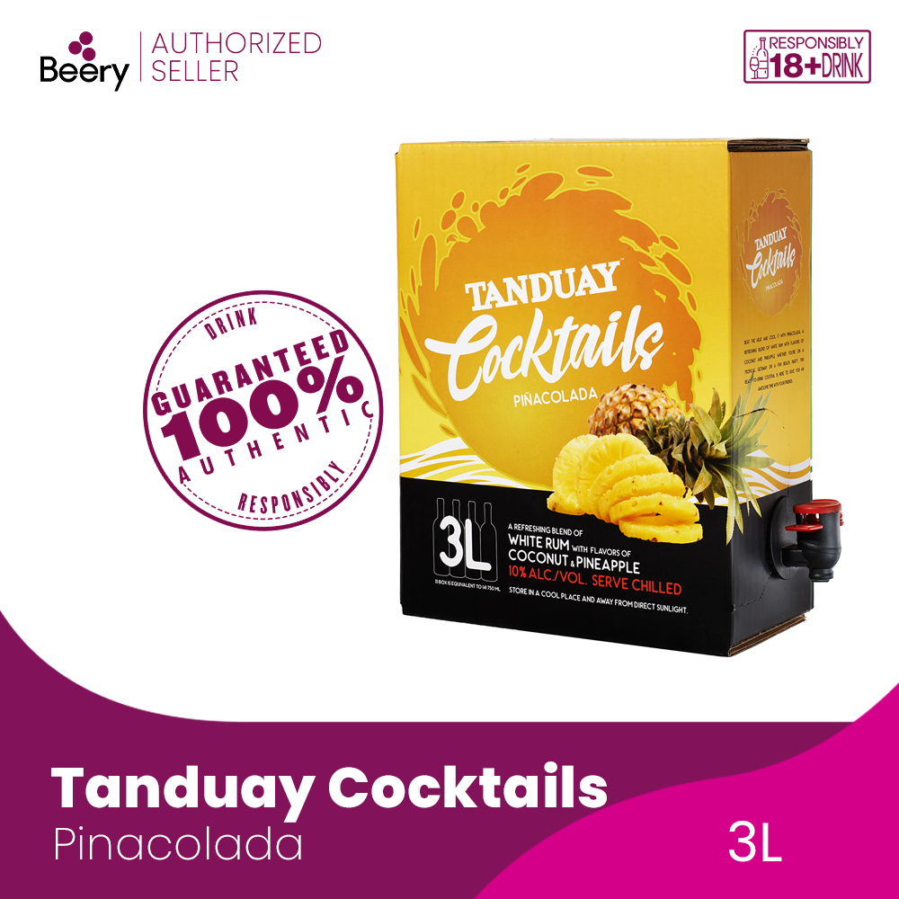 Tanduay Cocktails Pinacolada 3L