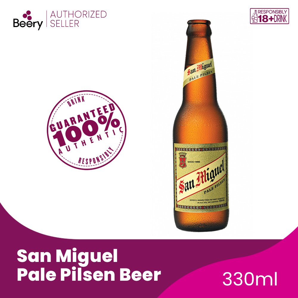 San Miguel Pale Pilsen Beer 300ml Bottle (San Mig Pale)