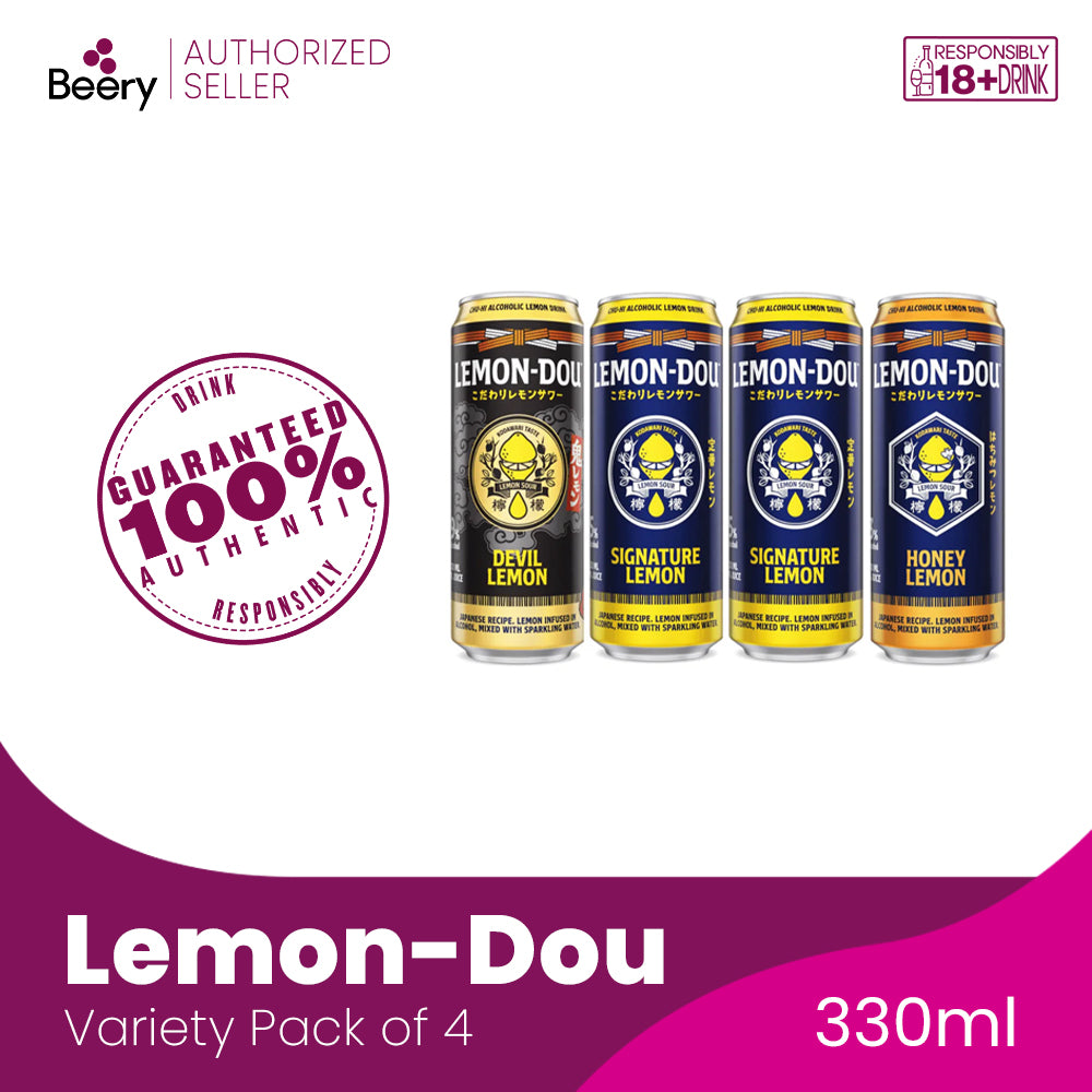 Lemon-Dou Variety Pack of 4 330mL Can