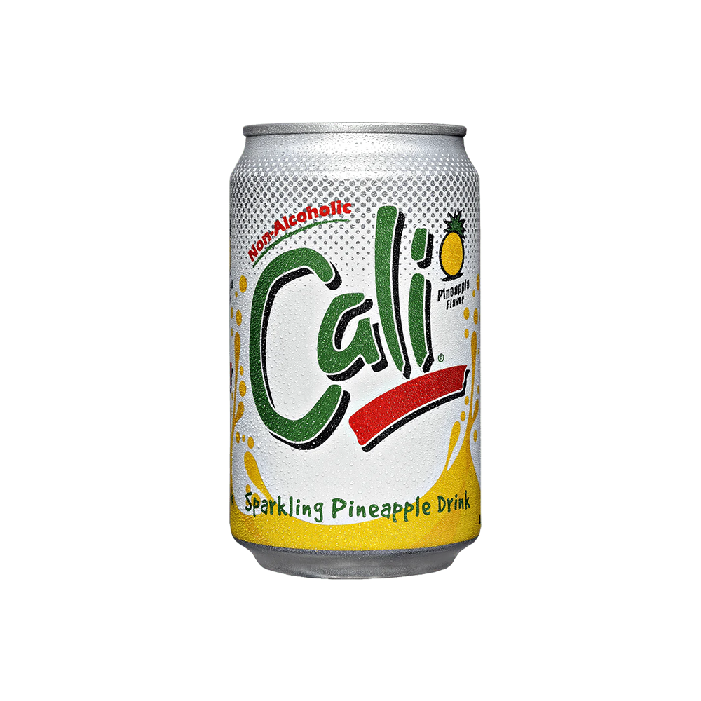 Cali Sparkling Pineapple Soft drink 330ml Can [PROMO BUY 1GET 1]