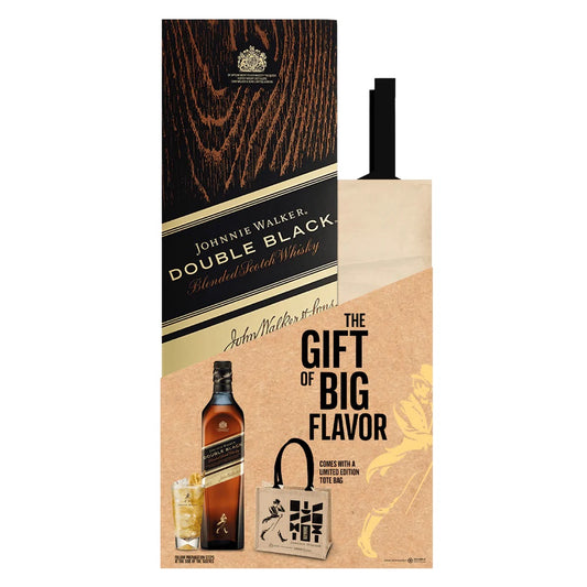 Johnnie Walker Double Black 1L with free tote bag Festive Gift Pack