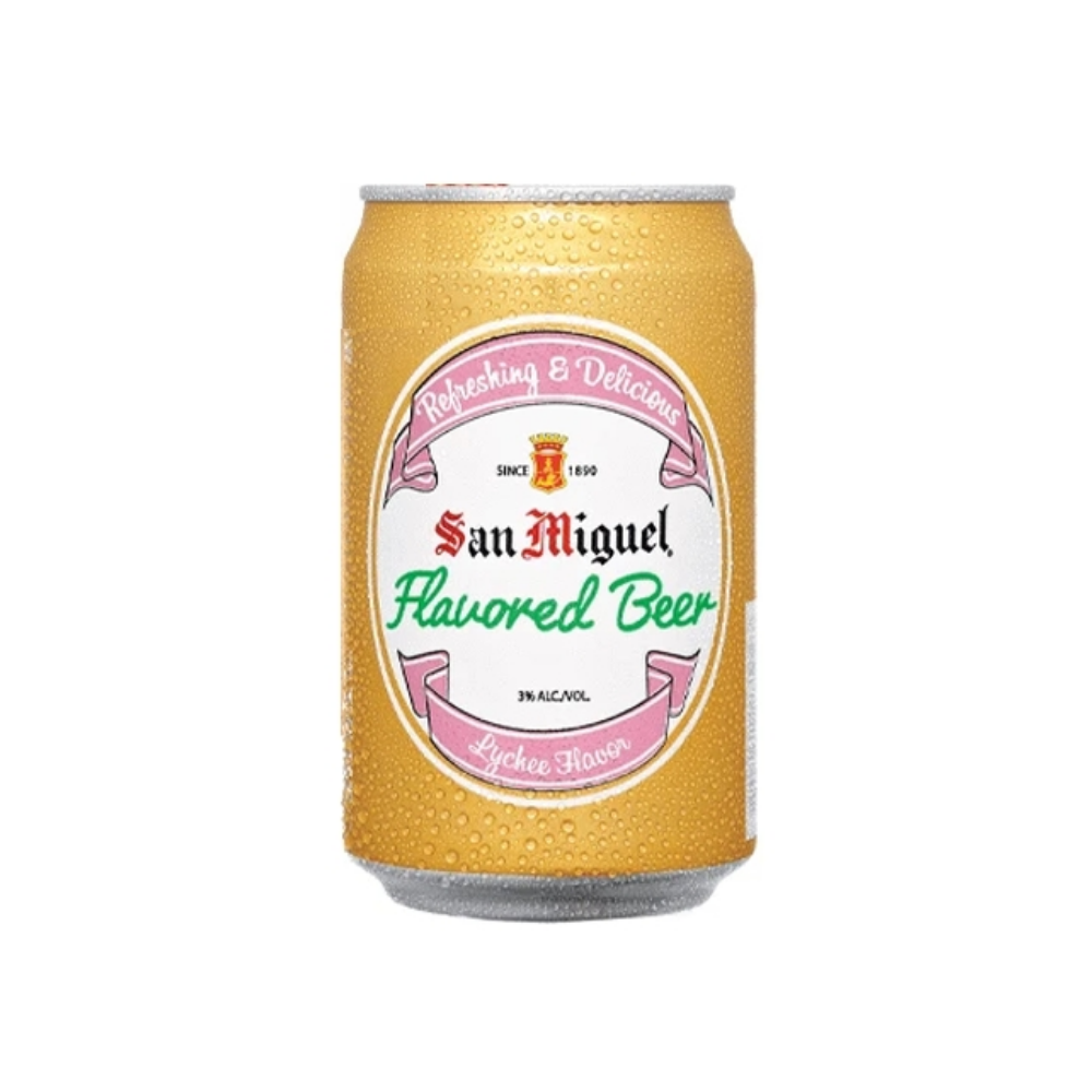 San Miguel Flavored Beer Lychee in can 330 mL SAN MIG LYCHEE