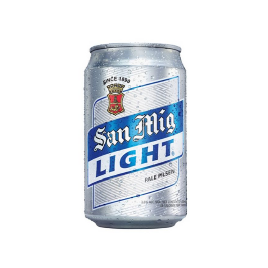San Miguel Light beer in can 330 mL San Mig Light