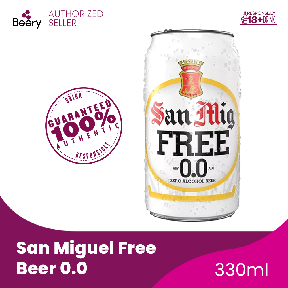 San Miguel Free 0.0 Beer 300ml Can