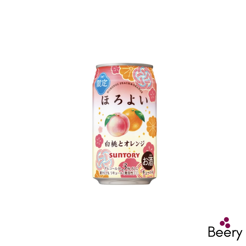 Suntory Horoyoi Peach and Orange Can 350ml